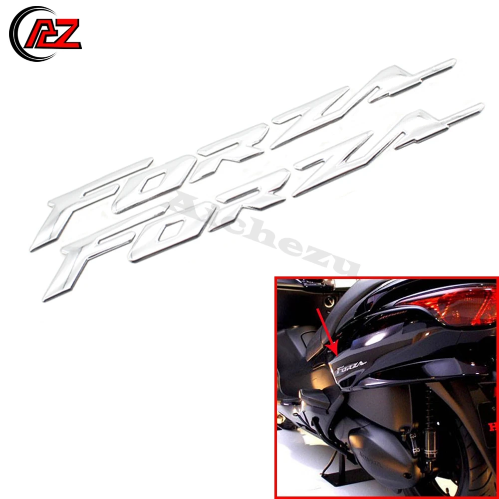 

ACZ Motorcycle 3D Emblem Badge Decal Tank Wheel Logo "FORZA" Sticker Fuel Gas Tank Decal Protector For Honda Forza 125 250 300