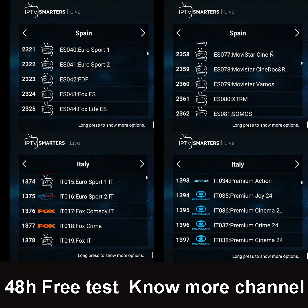 World IPTV Subscription Spain Italy Portugal ip tv M3U Code DAZN HBO Movistar with Adult for IPTV Smarters Android TV Box SSIPTV