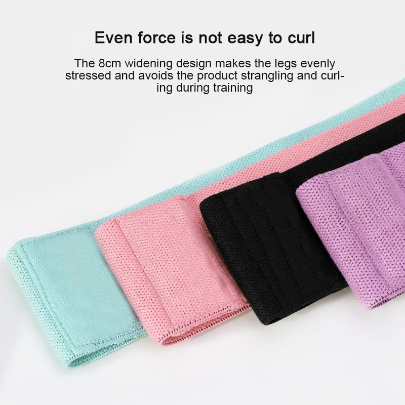 

Booty Bands For Legs And Butt Anti-Slip Roll Home Gym Workout Exercise Resistance Bands Wide Fabric Loop Thigh Glute Bands Set