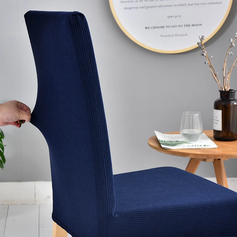 Вельветовый тканевый чехол на стулья эластичные Чехлы съемный столовый набор чехлы для стульев гостиничный Банкетный чехол для сиденья качественный плотный прочный