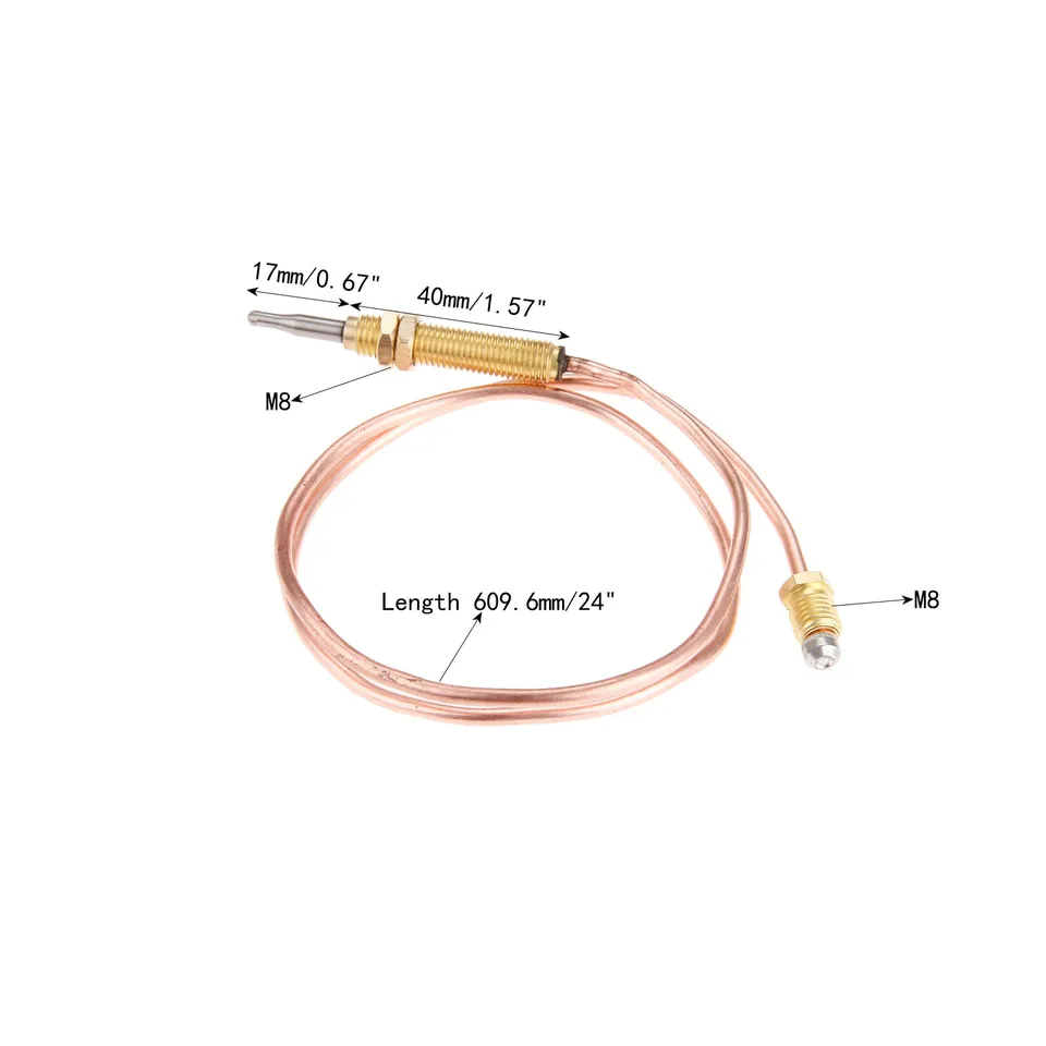 Termocoppia Per Camino A Gas Universale - Sensore Di Sicurezza Con Filettatura M9x, 600mm - Foto 4