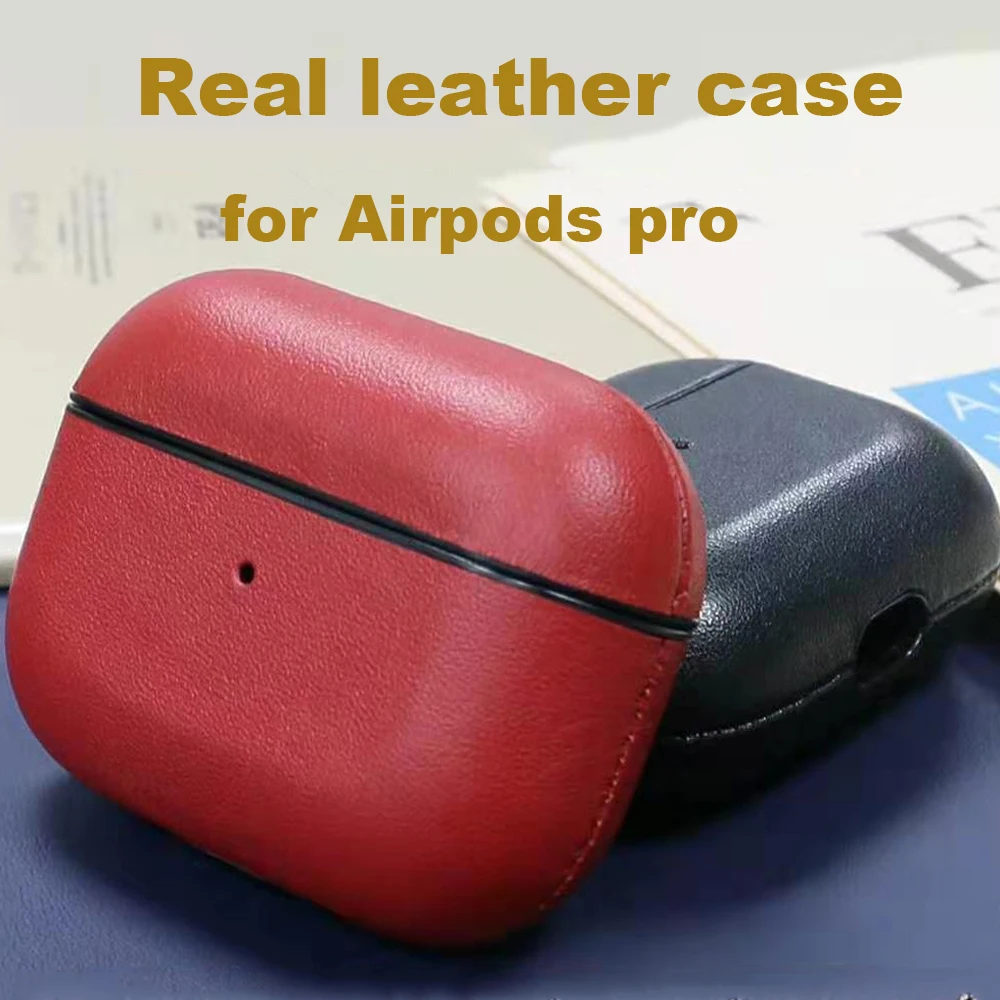 E7541-Genuine Leather Case for Airpods Pro-1