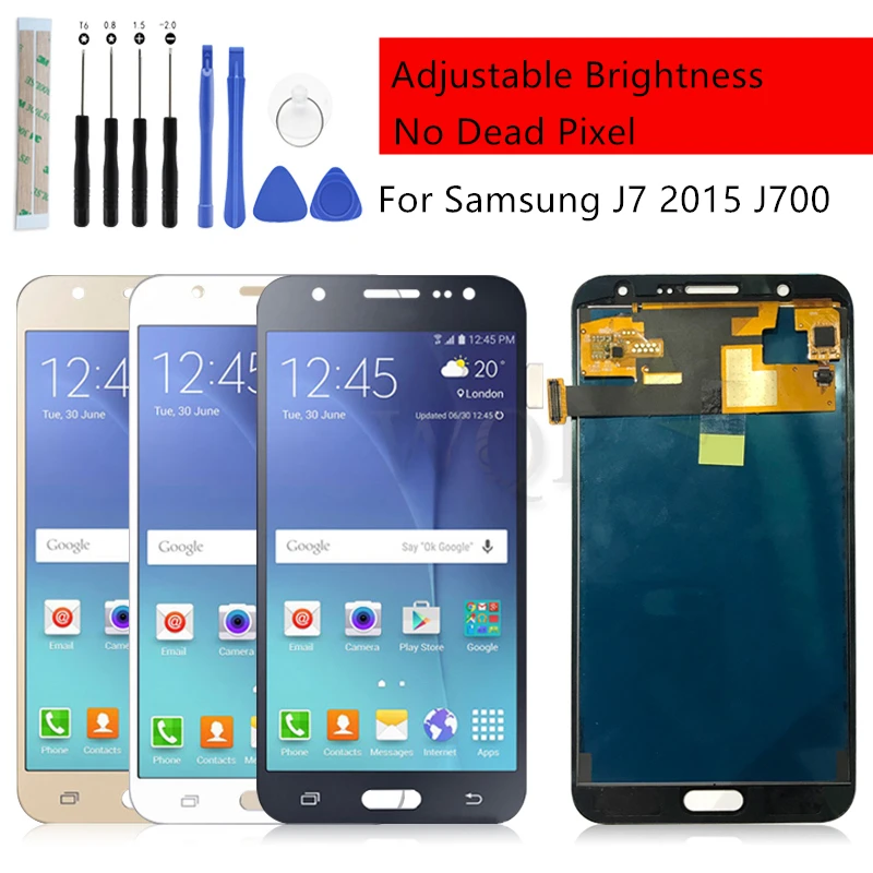 

For Samsung Galaxy J7 LCD Display Touch Screen Digitizer Assembly J700 2015 J700F J700M J700H display lcd module Repair parts
