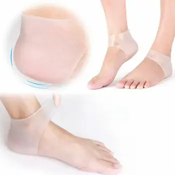 2Pcs Gel Hak Protector Enkel Protector Mannen En Vrouwen Hak Hydraterende Anti-Kraak Mouw Hak Mouw voetverzorging