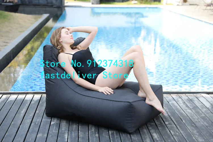 Waterproof Chair Knitted Unfilled Big Folding Outdoor Sofa Bean Bag Printed Jumbo Moon Pouf Donut stom Covers Beanbag Lounge