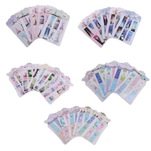 6 шт./лот цветок магнитная бумага Note примечание Канцтовары для записей Закладка книги червь школьные принадлежности