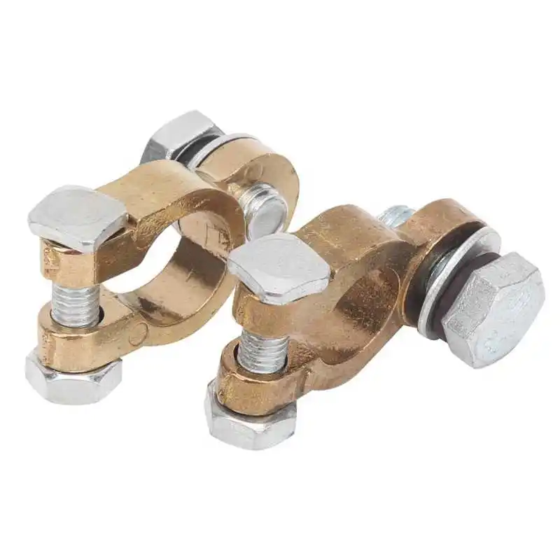 2pcs Car Battery Terminal Clamp Connector 300A Large Current M10 Single Screw for Automobiles Trucks battery terminals