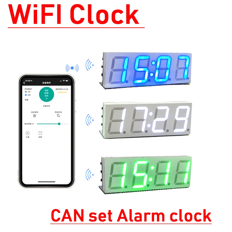 WiFI Time Clock sync Module 0.8inch digital tube led clock display