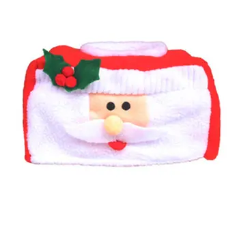 

Christmas Cotton Tissue Box Gifts Case Cover Pouch Small Old Man Christmas Decor Box Party Home Dining Boxes Container