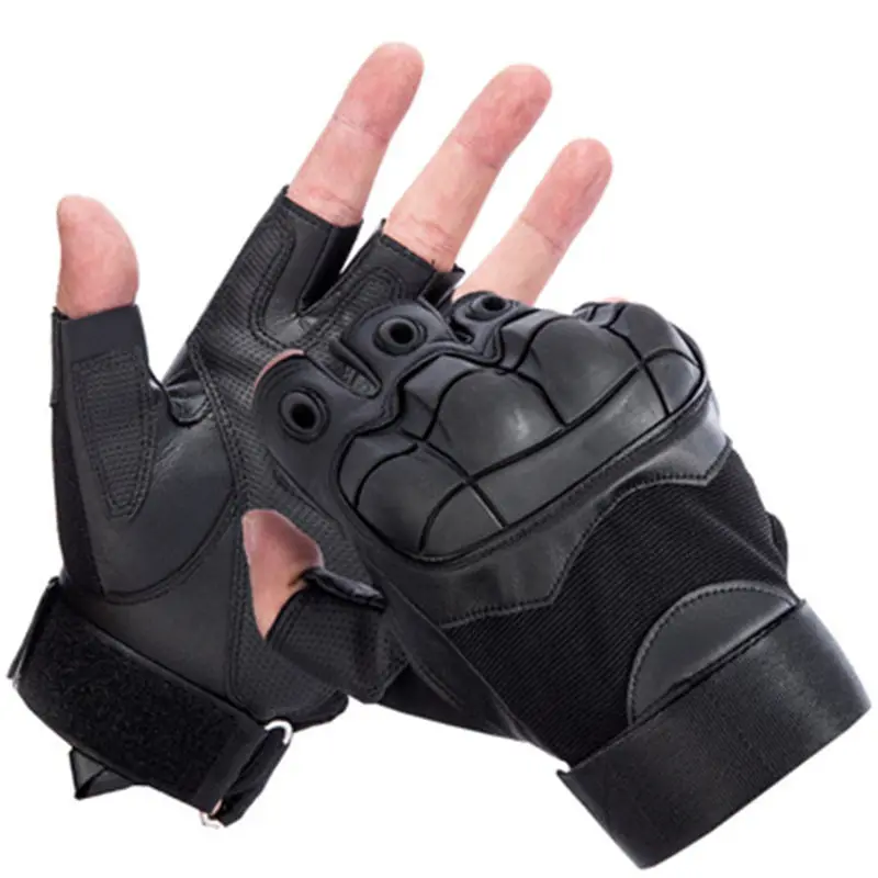 

Camping Hiking Gloves Soft Half Finger Tactical Gloves 2020 Military Anti-Skid Rubber Hard Knuckle Paintball Fingerless Gloves