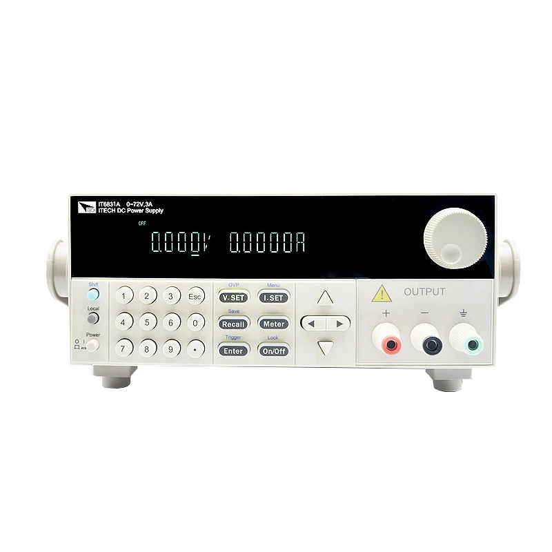

ITECH IT6831A 180W DC POWER SUPPLY 0-18V/0-10A (BUILT-IN RS232/USB INTERFACE)