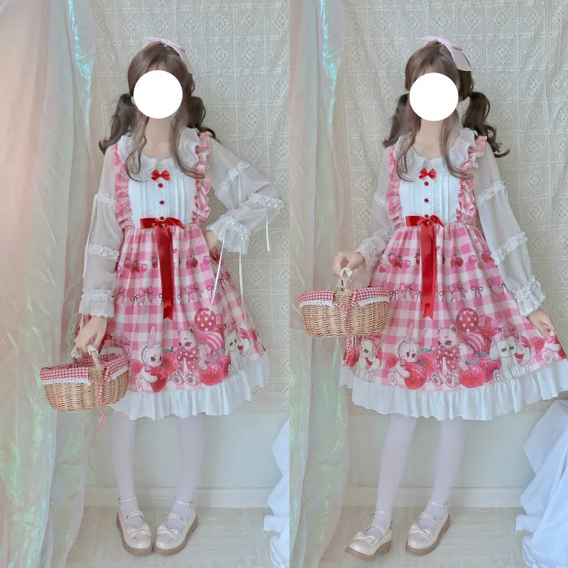 JSK/милое платье в стиле Лолиты без рукавов в стиле Лолиты; платье принцессы для девочек