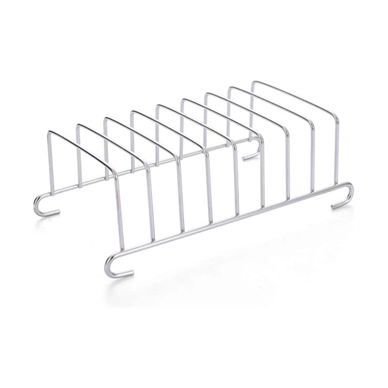 1 PCS Toast Bread Rack Holder 8 Slice Holes Stainless Steel Tool Cooling Grid Bread Rack Air Fryer Accessories Organizer