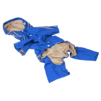 

New Dog Rain Coat Dog Waterproof Jacket Soft Comfortable Fashion Solid Color Polyester for Medium-Sized to Extra Large Dog