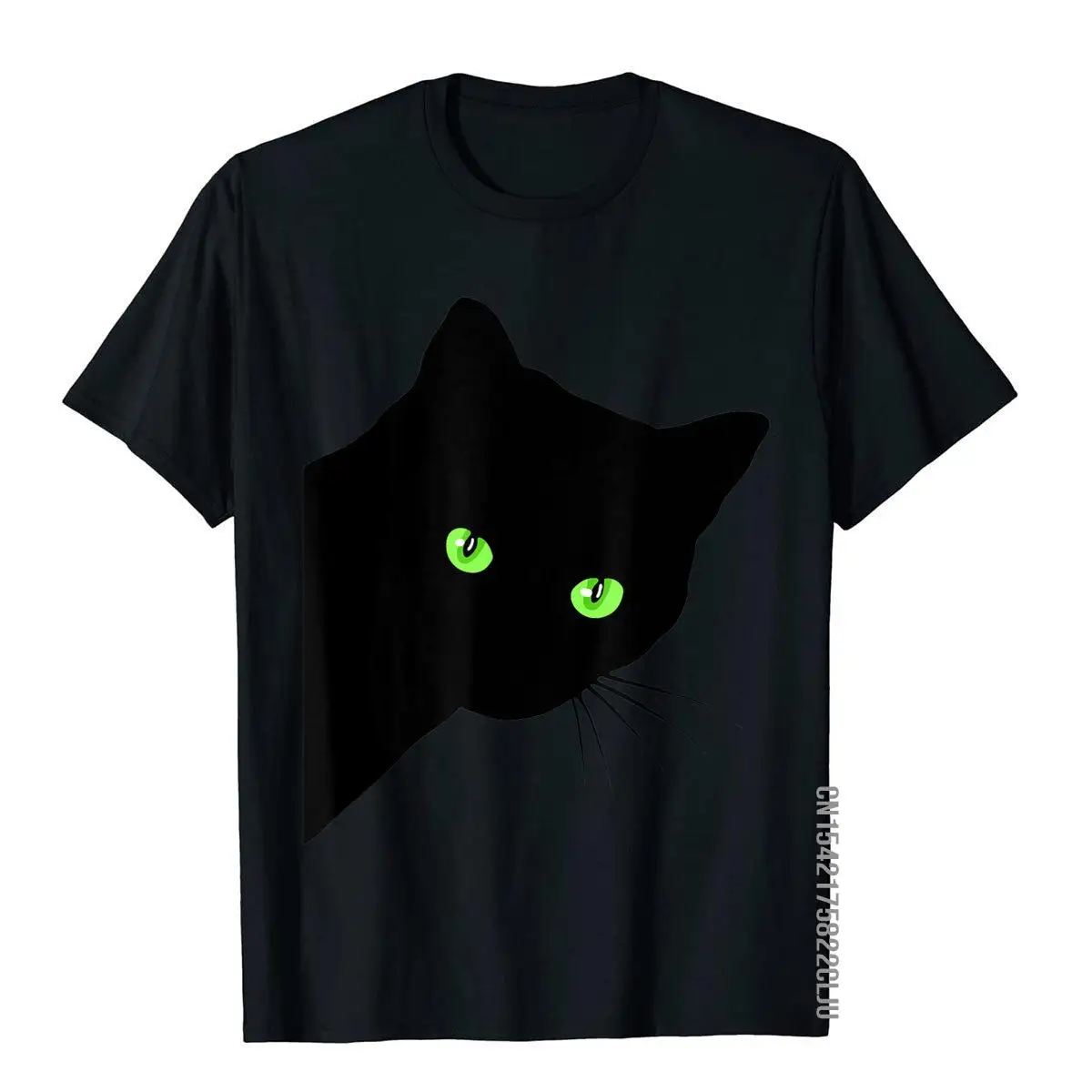 Black Cat Shirt Funny Peaking Black Cat Shirt High Quality Men T Shirt
