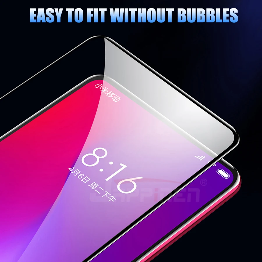 6D полное клеевое Покрытие Закаленное стекло для Xiaomi Poco X3 F2 Pro Redmi 9 K30 ультра Mi 10T 9T