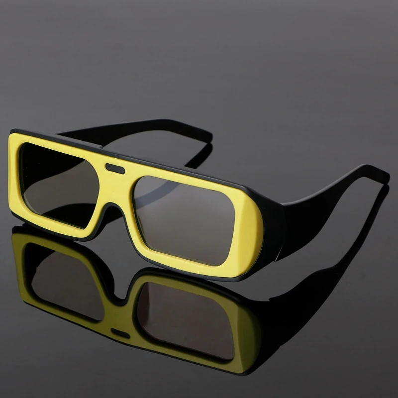 YB OOTDTY 3D очки двойная цветная рамка круговой поляризационный пассивный 3D стерео очки для реального D 3D ТВ кино дропшиппинг - Цвет: YB