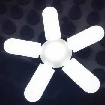 

Deformable LED Garage Light 75W E27 Fan Blade Angle Adjustable Ceiling Lamp