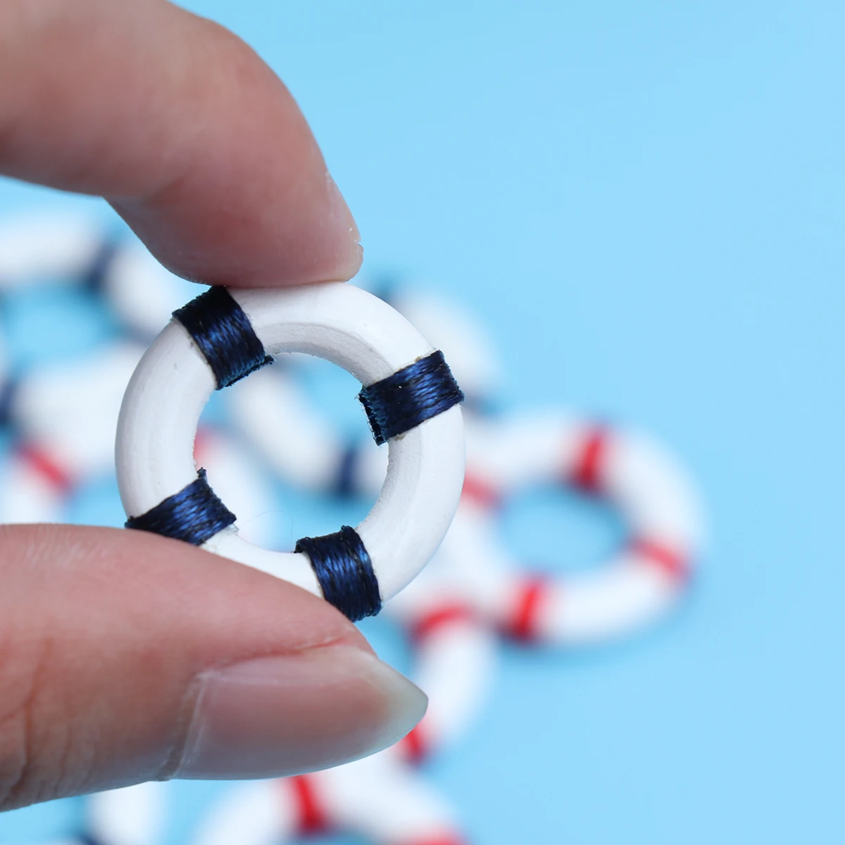 10pcs Mini Swimming Ring Mini Summer Decorations Education Fun Lightweight Cute Figurine Craft Toy Miniature Toy Home