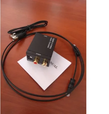 Cewaal Цифровой оптический Toslink SPDIF коаксиальный в аналоговый RCA аудио конвертер