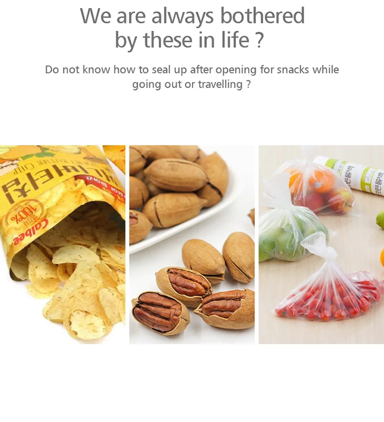 FaSoLa 2 in 1 Portable Food Clip Heat Sealing Machine description image 3