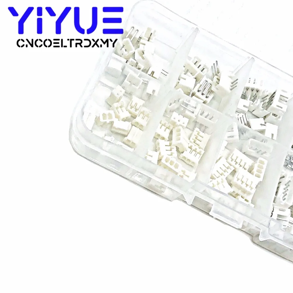 220pcs JST PH2.0 wire Connector PH 2.0mm 90 angle Curved pin Header + Housing + Terminal Kit 2p 3p 4p 5pin PH Kits TJC3 (3)