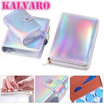 

Kalvaro 20/48/168 Slots Laser Nail Art Stamping Holder Storage Card Bag Cases Stamp Rectangle Bag Organizer