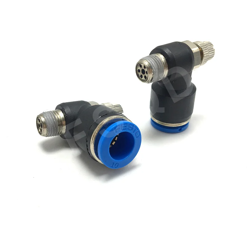 GRLA 1/8 QS 4 RS D 6 8 10 B FESTO односторонний дроссельной клапан GRLA|throttle valve|festo pneumaticpneumatic