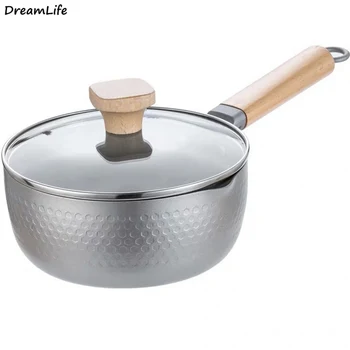

Physical Non-stick Japanese-style Snow Flat Pot Easy to Clean Instant Noodle Pot Small Pot Easy to Pour Household Gas Noodle