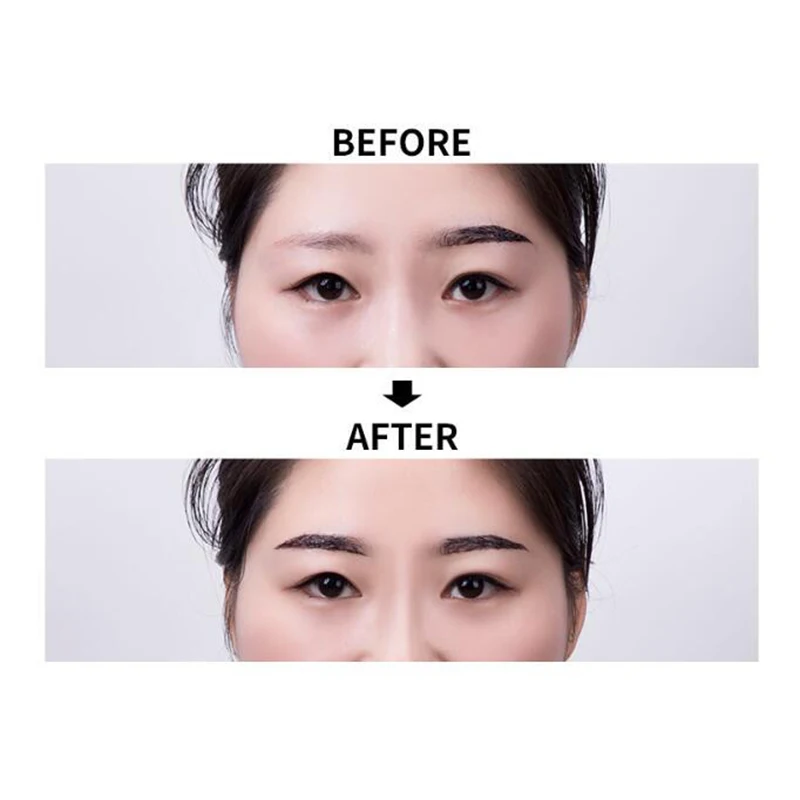 Evpct 3D Extension Eyebrow Enhancers Waterproof Lasting Enhancers Tattoo Natural Fiber Building Brow Hair Eyebrow MakeUp TSLM2