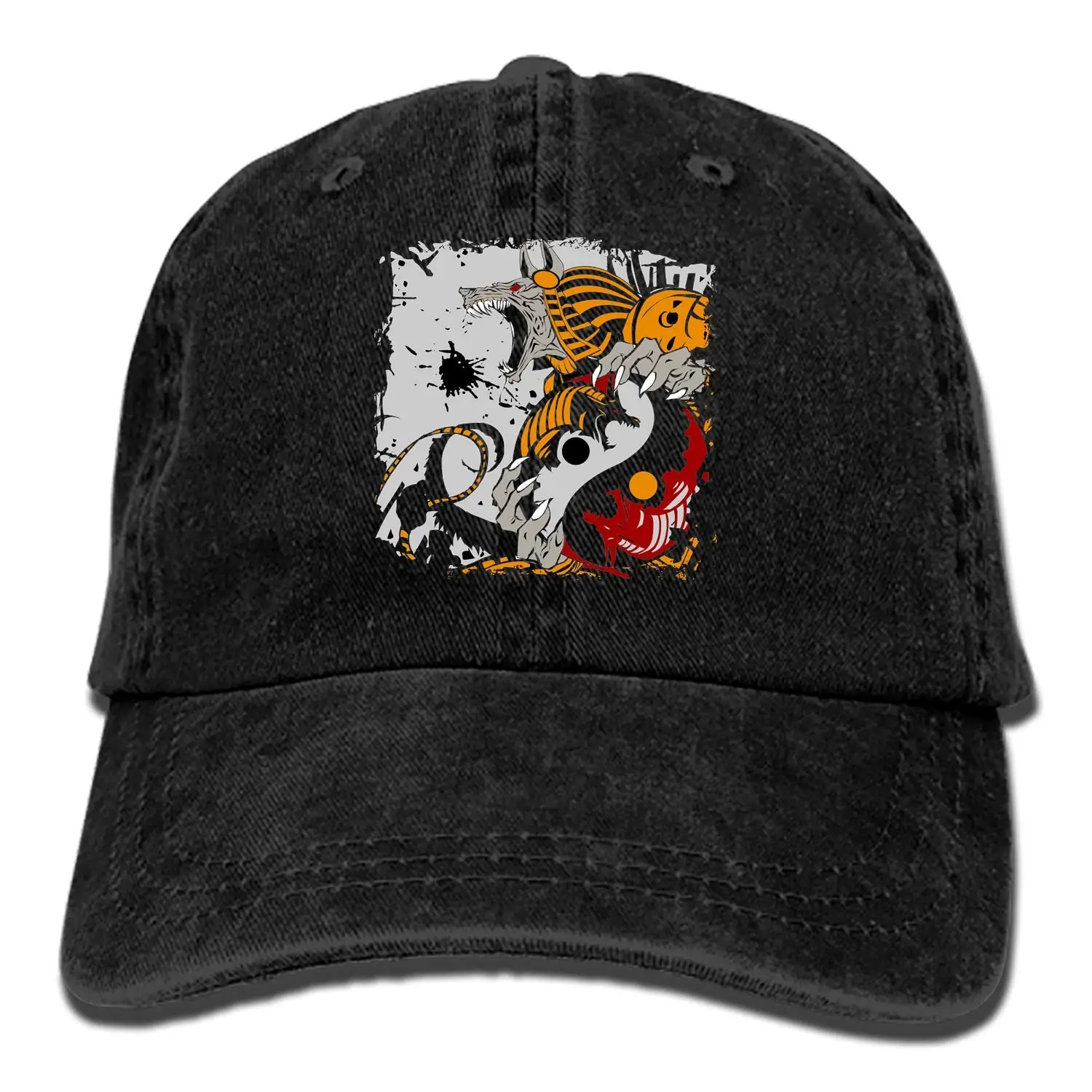 Криптокс Классическая вымытая хлопковая бейсболка хип-хоп Регулируемая шляпа для папы