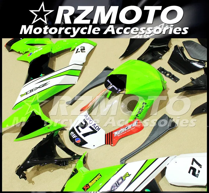 ABS мотоцикл обтекатель комплект для KAWASAKI ZX-10R 2008-2010 год кузов литьевая форма Магазин № 2259