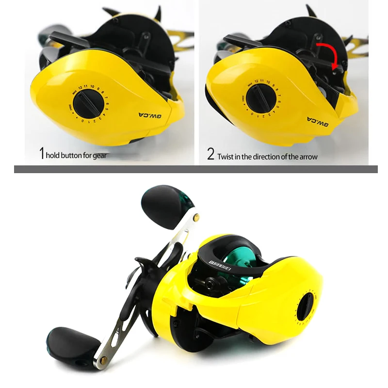 8+1 Bearings Fishing Wheel Magnetic Brake Water Drop Left/Right Hand Fishing Reel&T8