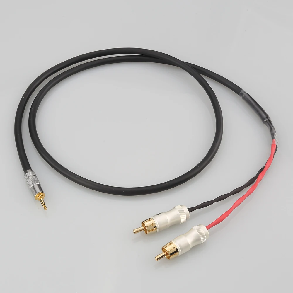 HIFI 2 5/3 5/4 4 мм сбалансированный штекер для RCA аудио адаптер кабель 6 35 XLR 7n-OCC