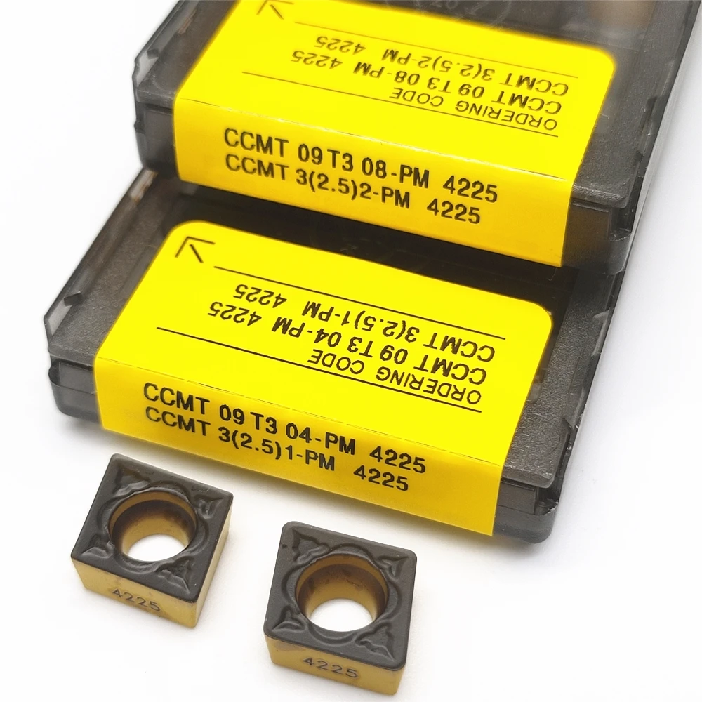

10PCS NEW CCMT09T304 PM 4225 CCMT09T304 PM 4225 Internal Turning Tools ccmt pm Carbide insert High quality Lathe cutter Tool