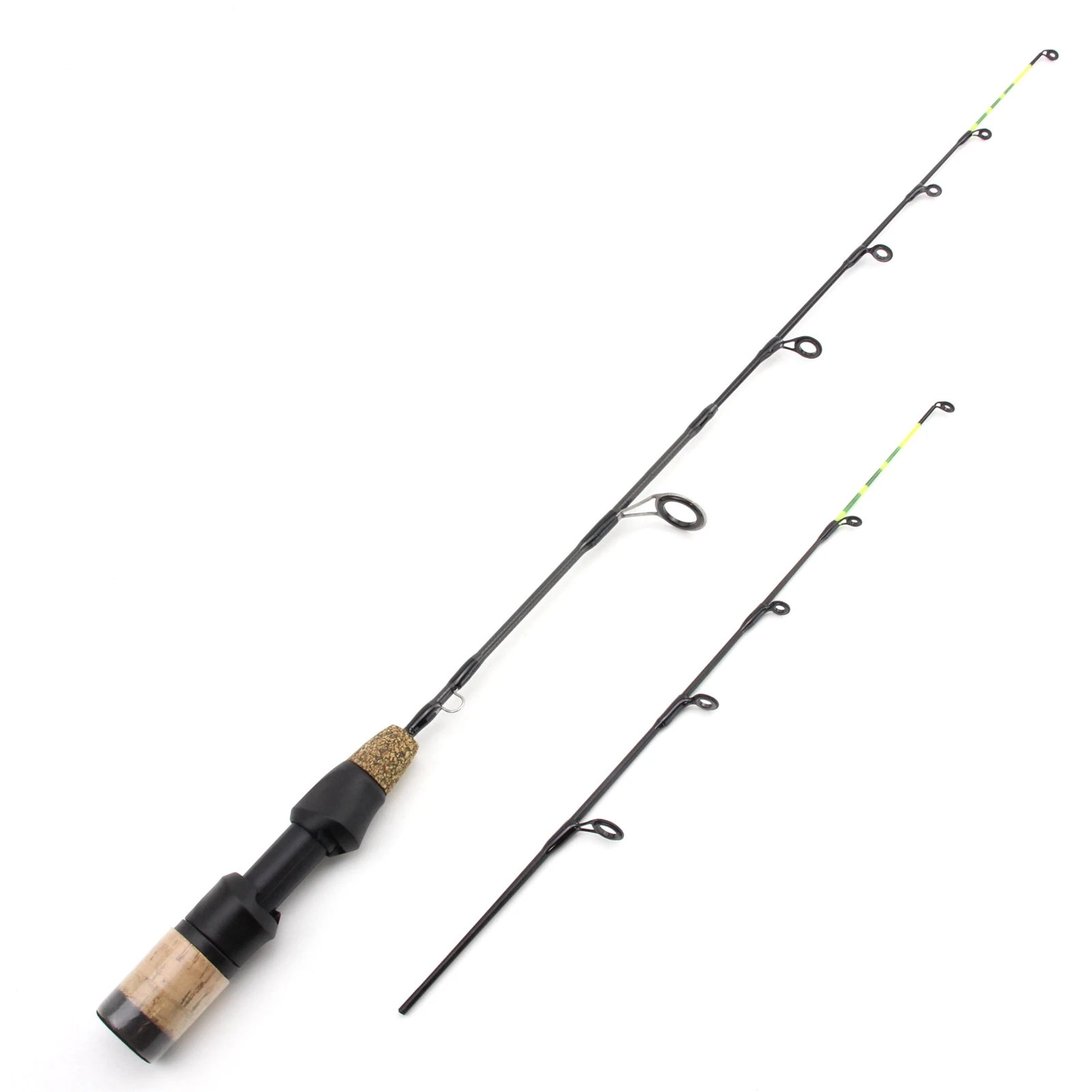 Promozione! 60cm 2 punte canna mulinello combo inverno canna da pesca sul ghiaccio mulinello da pesca set canna canna attrezzatura canna da pesca canna da pesca sul ghiaccio