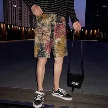 Pantalones cortos de algodón y poliéster con cordón para hombre, Shorts informales a la altura de la rodilla de estilo chino para primavera y verano