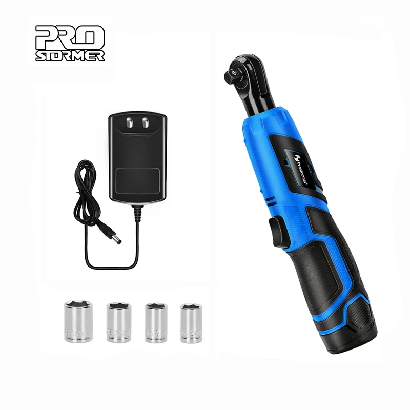 PROSTORMER 12V электрический ключ комплект 40NM Реверсивный с гнездовые инструменты 3/8