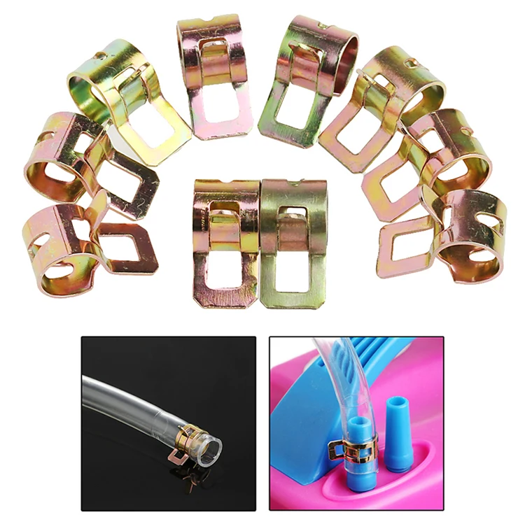 40 Pcs Support Connecteur De Clôture En Treillis à Double Tige, Support De Clôture, Colliers De Serrage En U-Collier De Serrage Tuyau, Support Collier De Fixation Pour 6mm Clôture En Treillis à