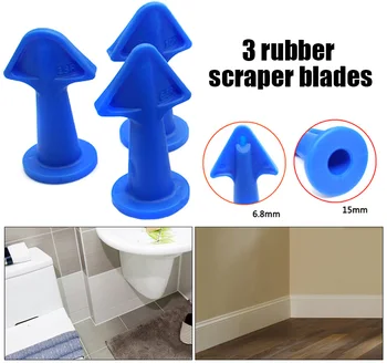 

3 Pcs/Set Rubber Trowel Nozzle Sealant Tools Home Finishing Caulking Construction Accessories TN88