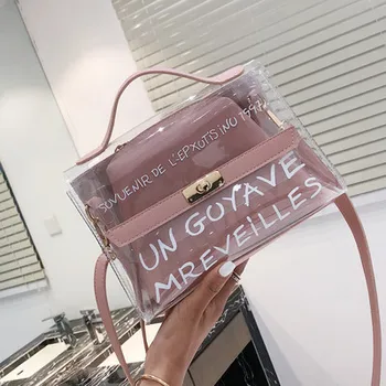 

2020 New Summer Transparent PVC Bag Shoulder Bag Portable Transparent