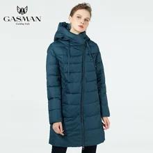 GASMAN женская зимняя куртка пуховик Зимнее толстое пальто для женщин с капюшоном пуховая парка Теплая женская верхняя одежда зима большой размер 5XL 6XL