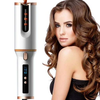 

New Wireless Curlers USB Charging LCD Screen Portable Anti-Scald Lazy Hair Stick