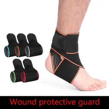 Nylon Enkel Guard Ondersteuning Anti Slip Verstuiking Ademend Verstelbare Gewrichten Protector Sport Enkel Guard Bretels Ondersteunt 1Pc