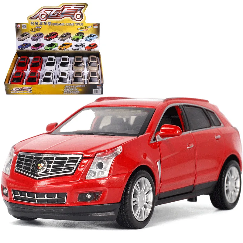 

Caipo 1:32 Cadillac SRX Alloy Warrior Car Model Children Sound And Light Toy 89336 Non-Packaging