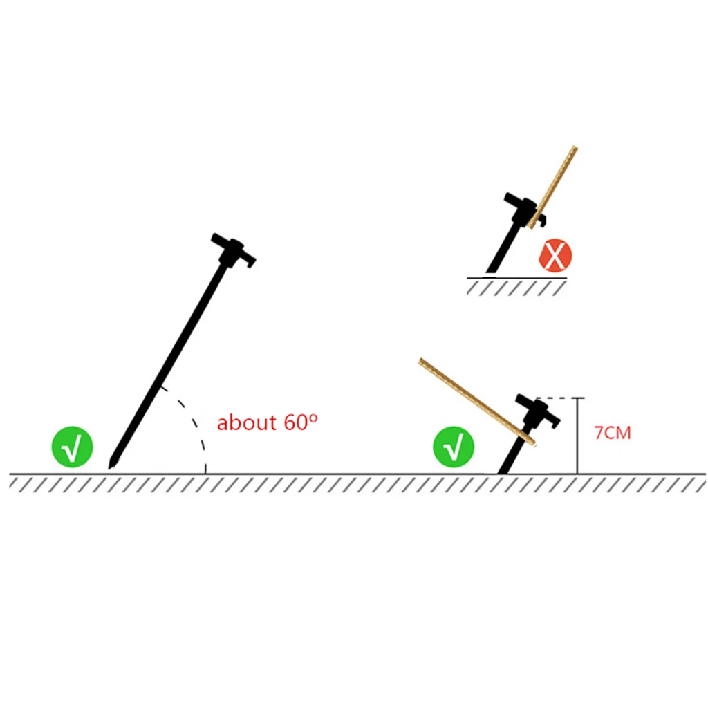 25 см светящийся гвоздь палатки для кемпинга колышек стальной колышек льда Рыбалка винт стержень стойки