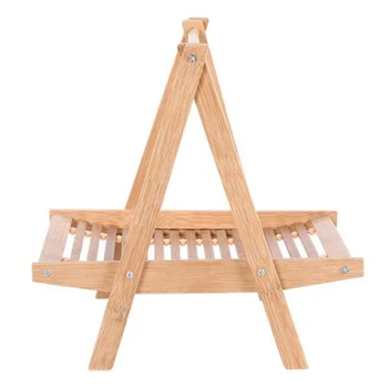 

Bamboo Wood Folding Fruit Basket Vegetable Basket Display Rack Hotel Special Food Drying Rack,Basket in Bamboo