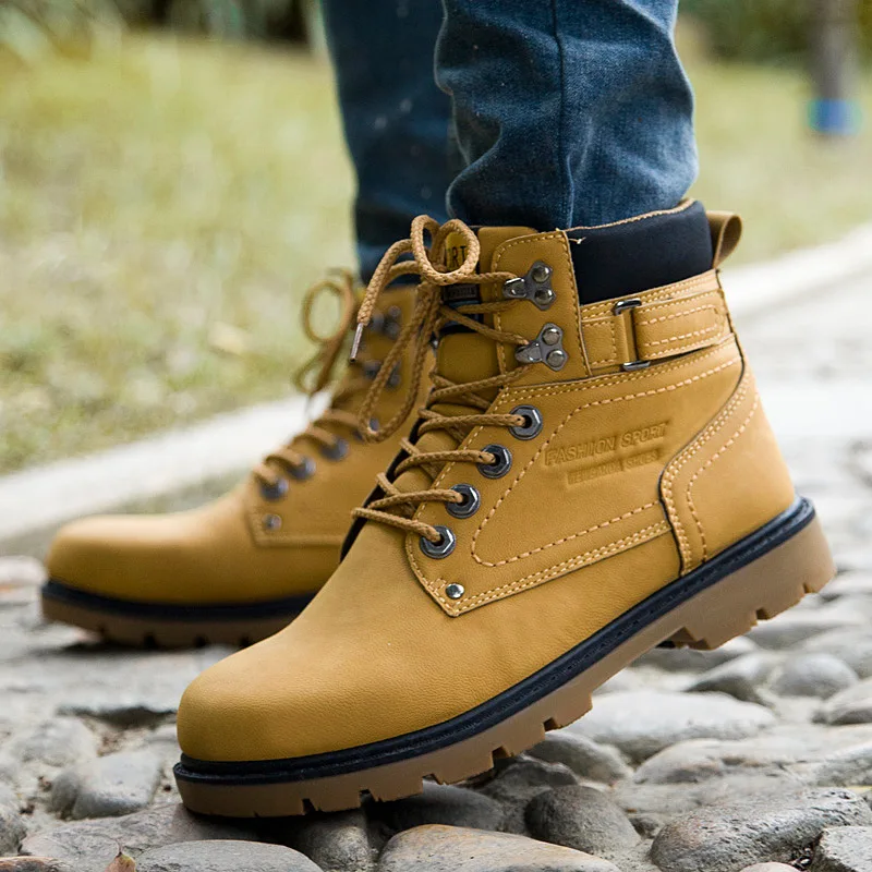 

Autumn New Products Men Shoes Big Head Large Size Casual Shoes Deng Mountain Outdoor Shoes Men's Worker Boot Martin Boots Men G6