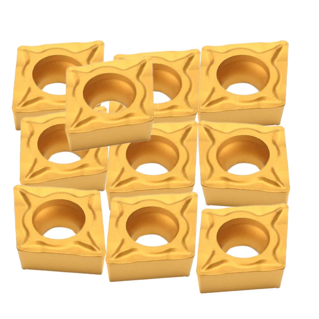 10pcs CCMT060204-HM Carbide Inserts + 1pc SCLCR0808F06 Lathe Turning Tool Holder 80mm Boring Bar with Wrench