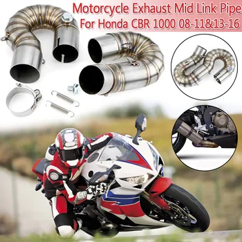 

For Honda CBR1000RR CBR 1000 2008-2011 2013 2014 2015 2016 Slip-on Motorcycle Exhaust Muffler Middle Link Pipe